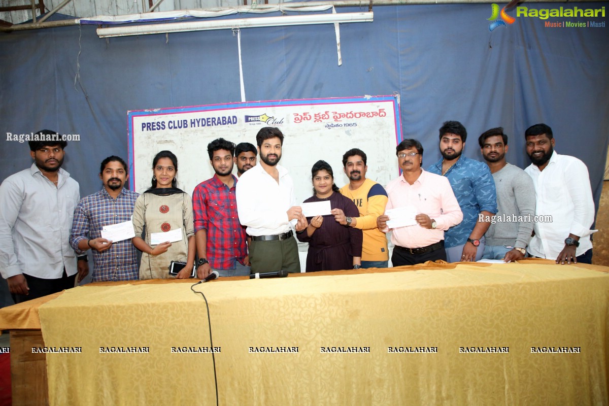Charity Cheques Issuing Announcement at Somajiguda Press Club