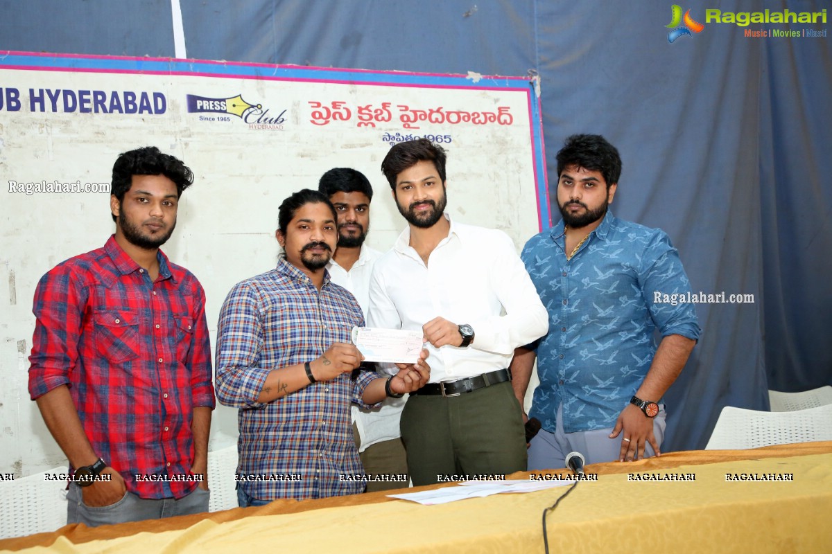 Charity Cheques Issuing Announcement at Somajiguda Press Club