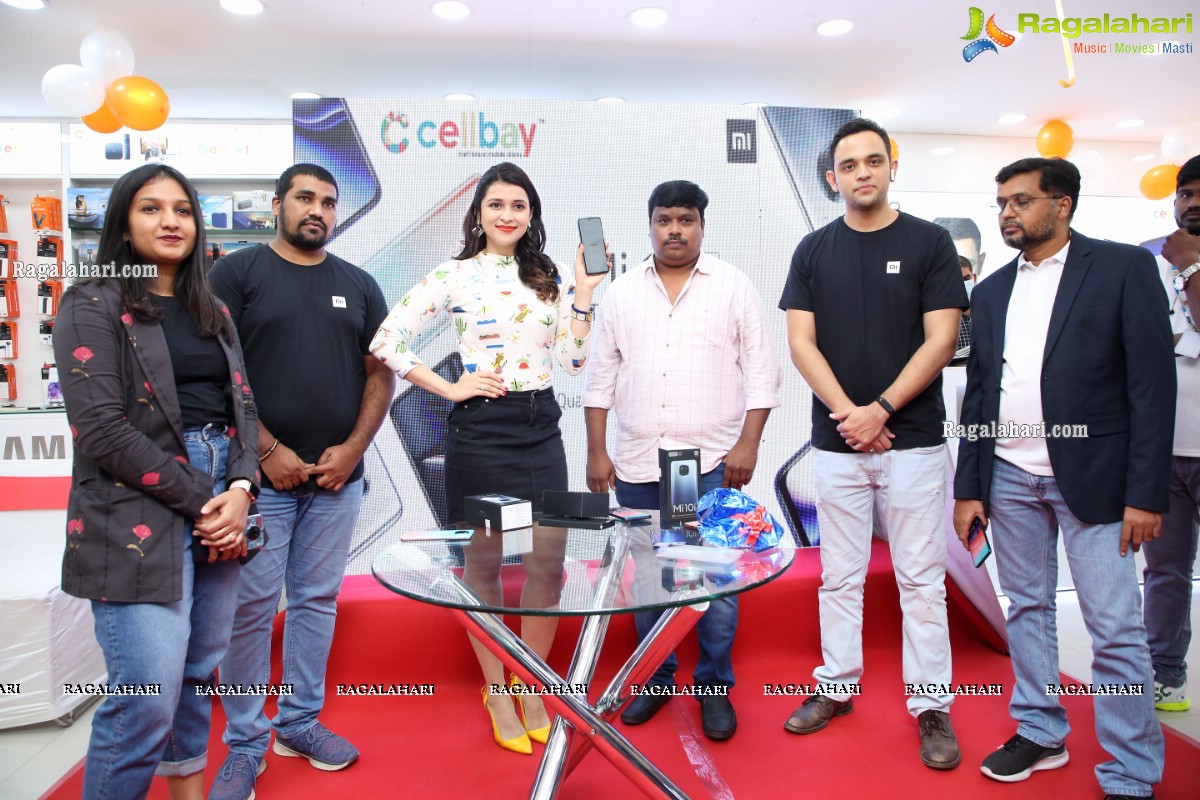 Xiaomi Mi 10i New Mobile Launch in Hyderabad by Mannara Chopra at Cellbay Store, Gachibowli