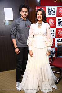 Ashok Galla & Nidhhi Agerwal at Red FM Station