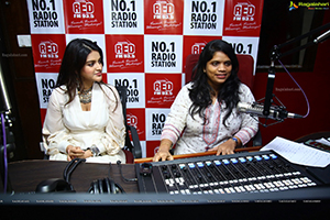 Ashok Galla & Nidhhi Agerwal at Red FM Station