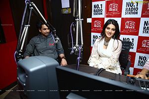 Ashok Galla & Nidhhi Agerwal at Red FM Station