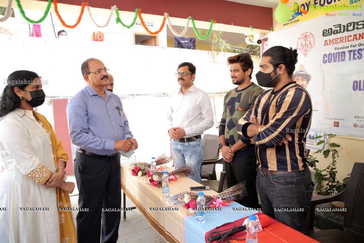 American Telugu Association Covid Test Kits Distribution To Old Age Homes