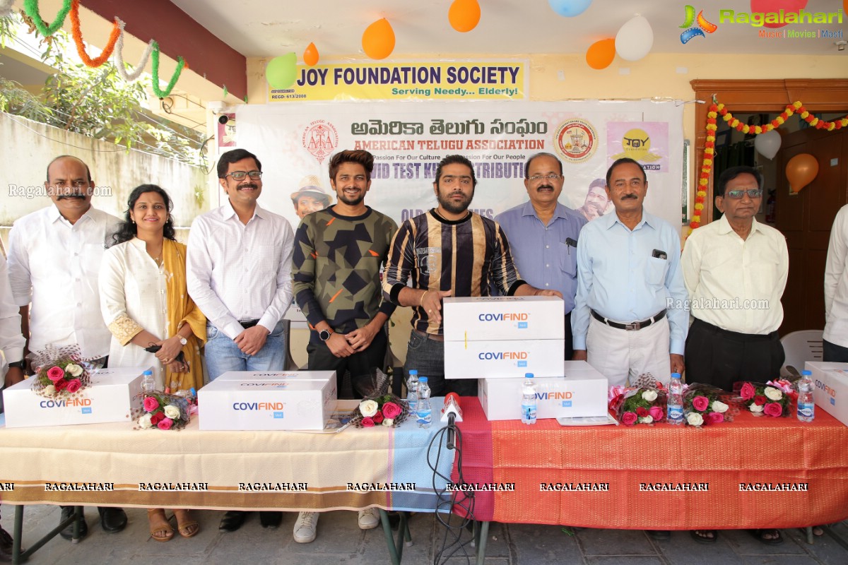 American Telugu Association Covid Test Kits Distribution To Old Age Homes