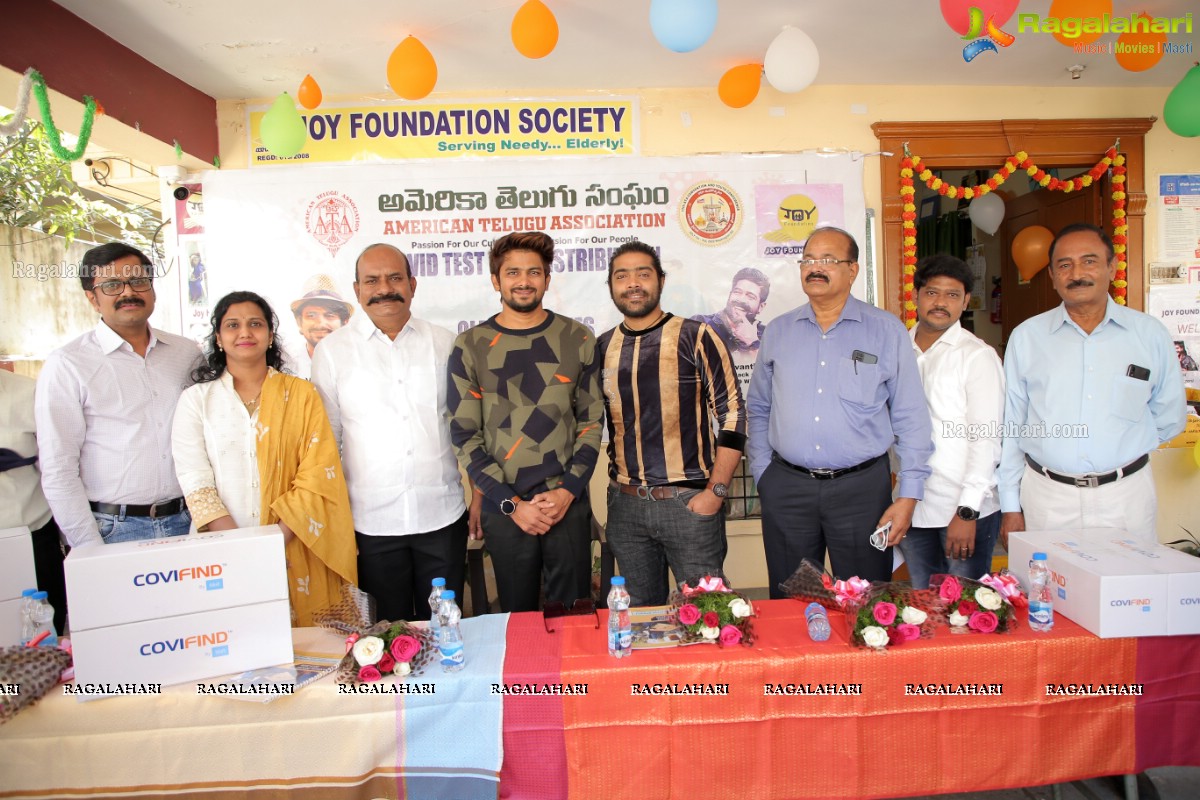 American Telugu Association Covid Test Kits Distribution To Old Age Homes