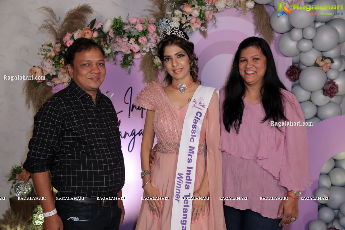 Mrs India Telangana Indu Agarwal Receives a Grand Party at Fly High