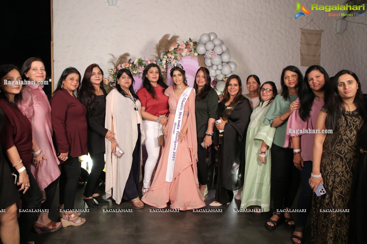 Mrs India Telangana Indu Agarwal Receives a Grand Party at Fly High