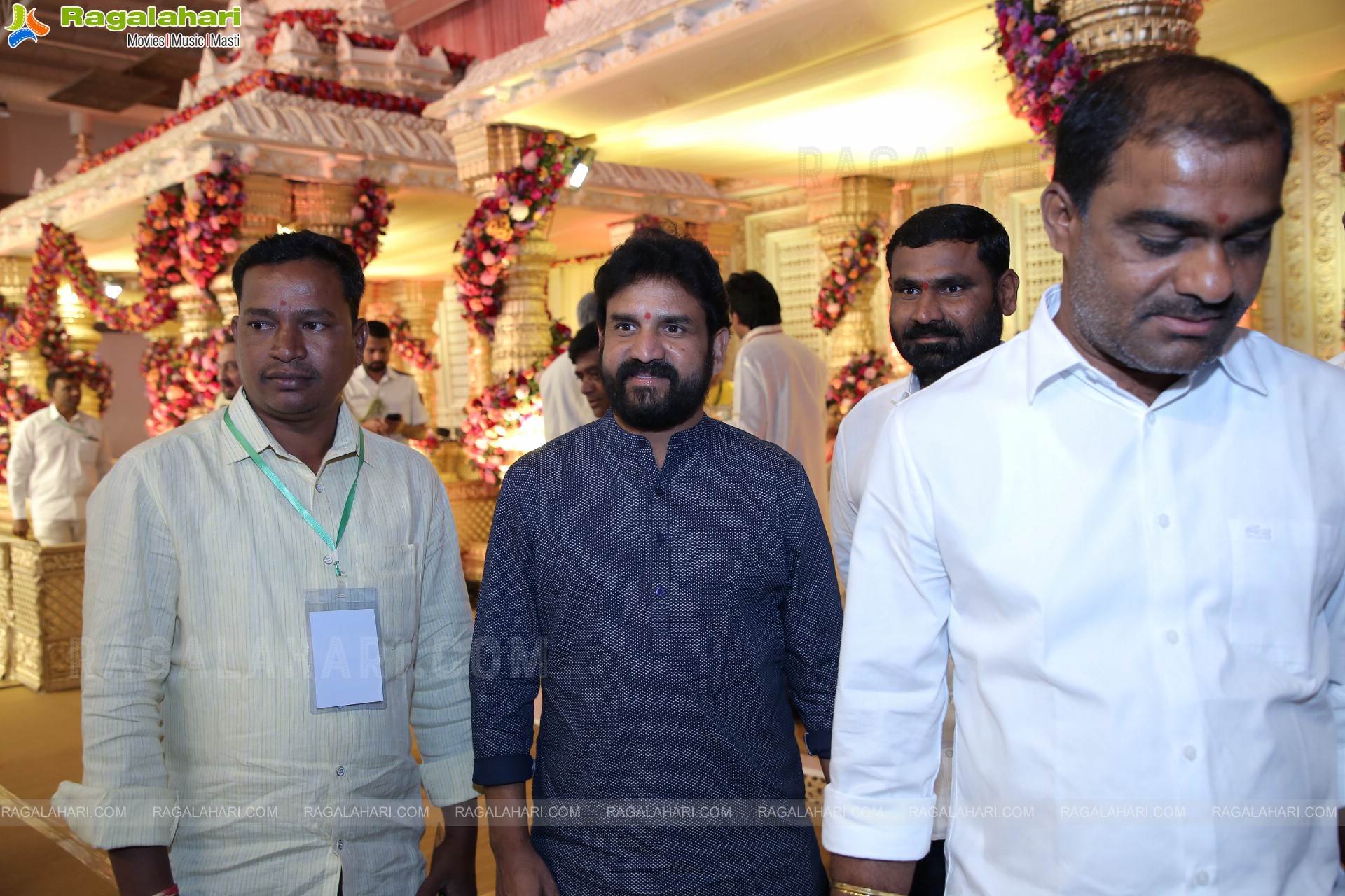 Politician Konda Vishweshwar Reddy And Dr. Sangita Reddy's Son Vishwajith And Rishika Wedding Reception at OM Convention, Hyderabad 