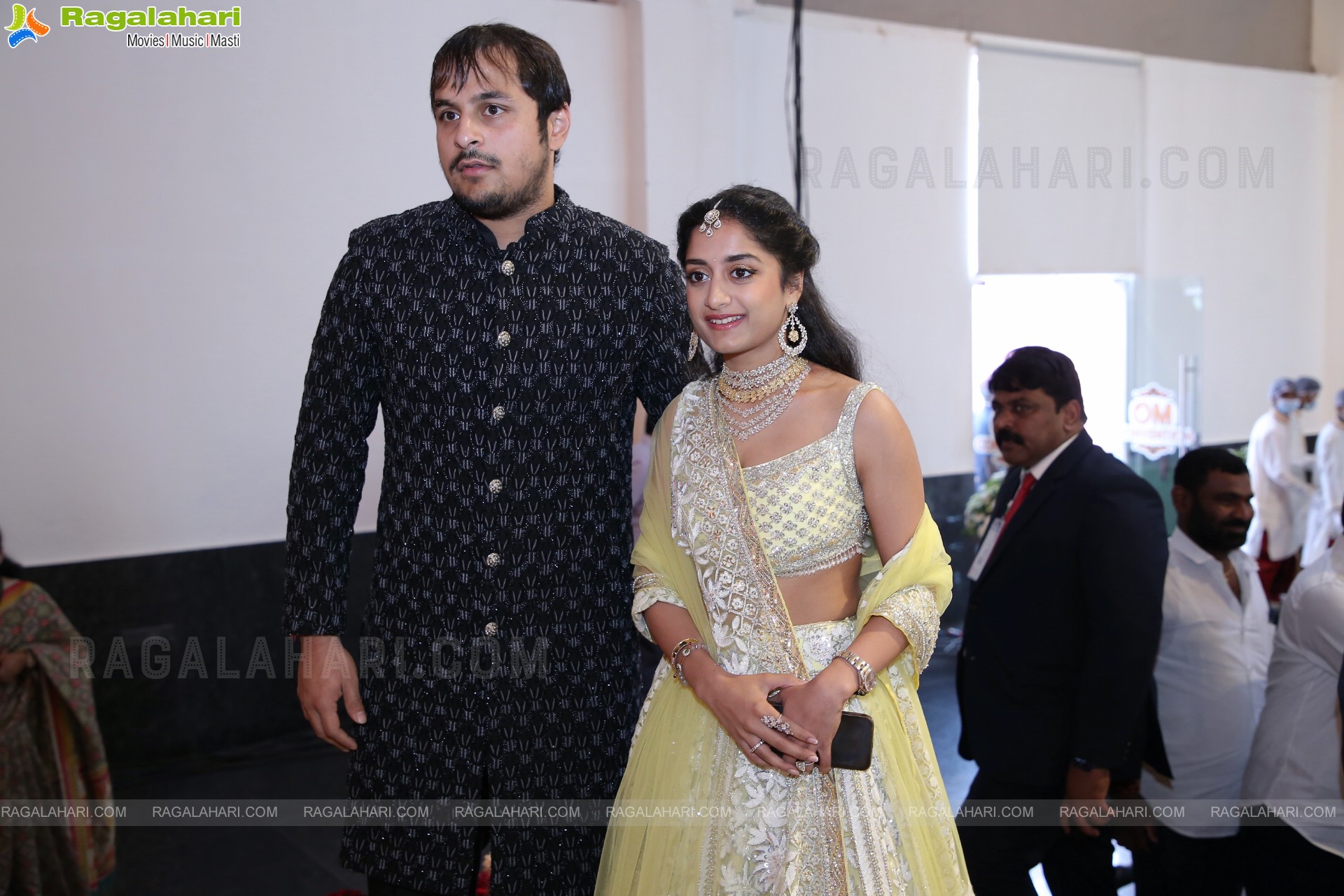 Politician Konda Vishweshwar Reddy And Dr. Sangita Reddy's Son Vishwajith And Rishika Wedding Reception at OM Convention, Hyderabad 