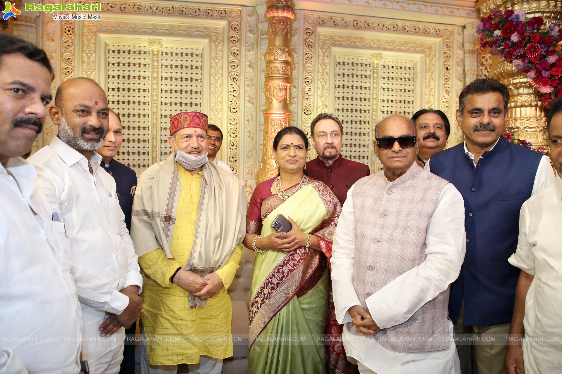 Politician Konda Vishweshwar Reddy And Dr. Sangita Reddy's Son Vishwajith And Rishika Wedding Reception at OM Convention, Hyderabad 