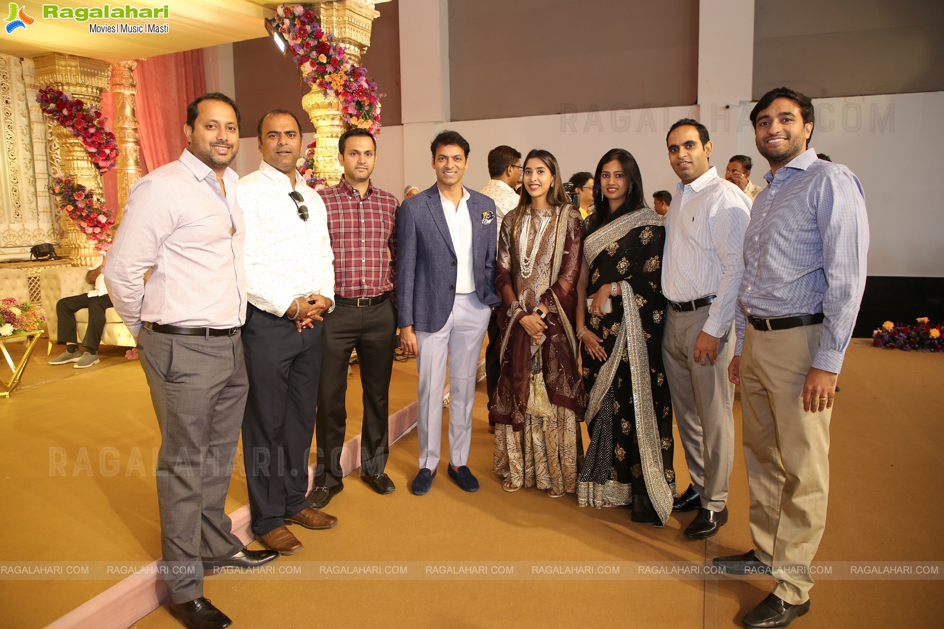 Politician Konda Vishweshwar Reddy And Dr. Sangita Reddy's Son Vishwajith And Rishika Wedding Reception at OM Convention, Hyderabad 