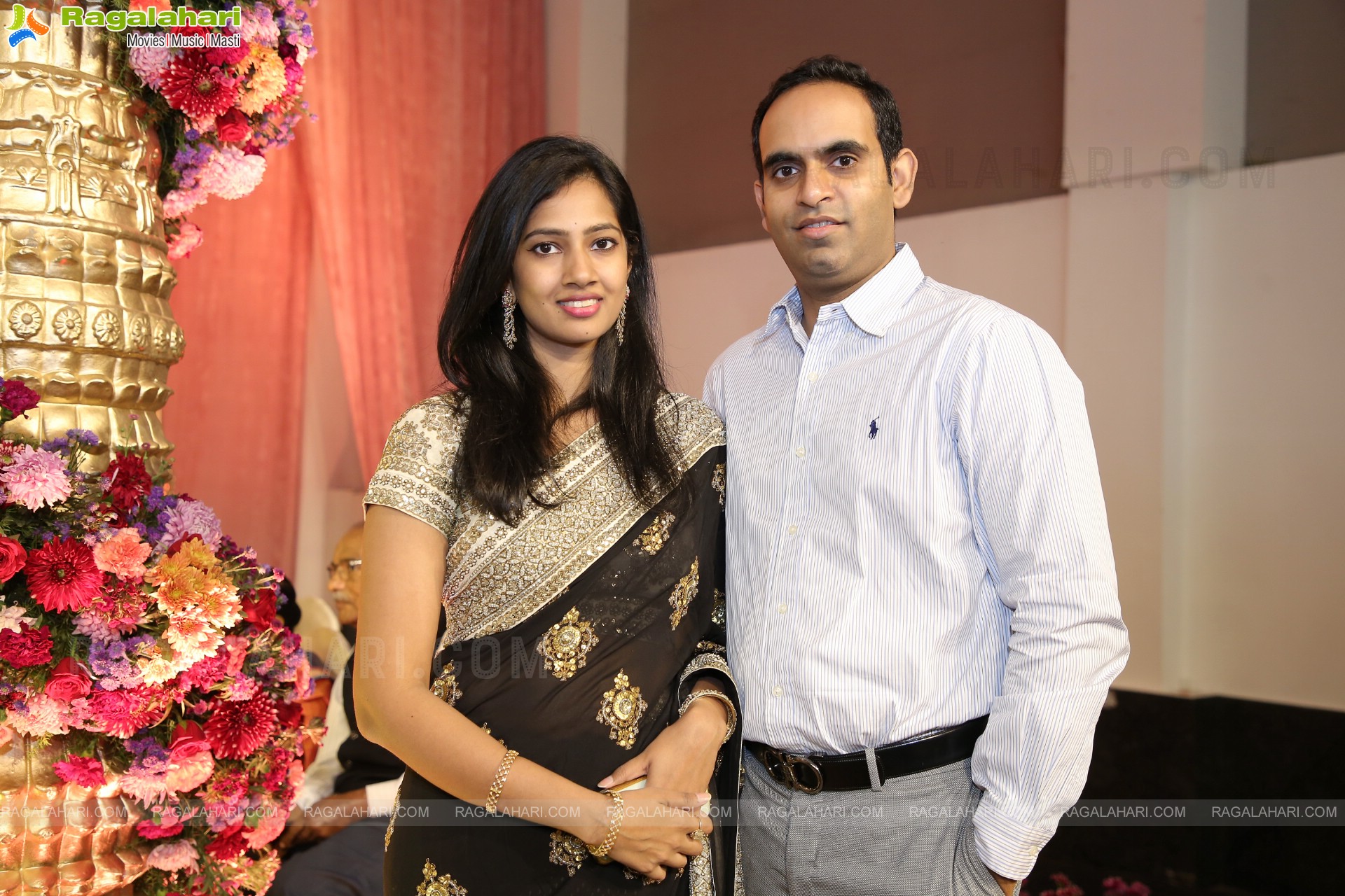 Politician Konda Vishweshwar Reddy And Dr. Sangita Reddy's Son Vishwajith And Rishika Wedding Reception at OM Convention, Hyderabad 