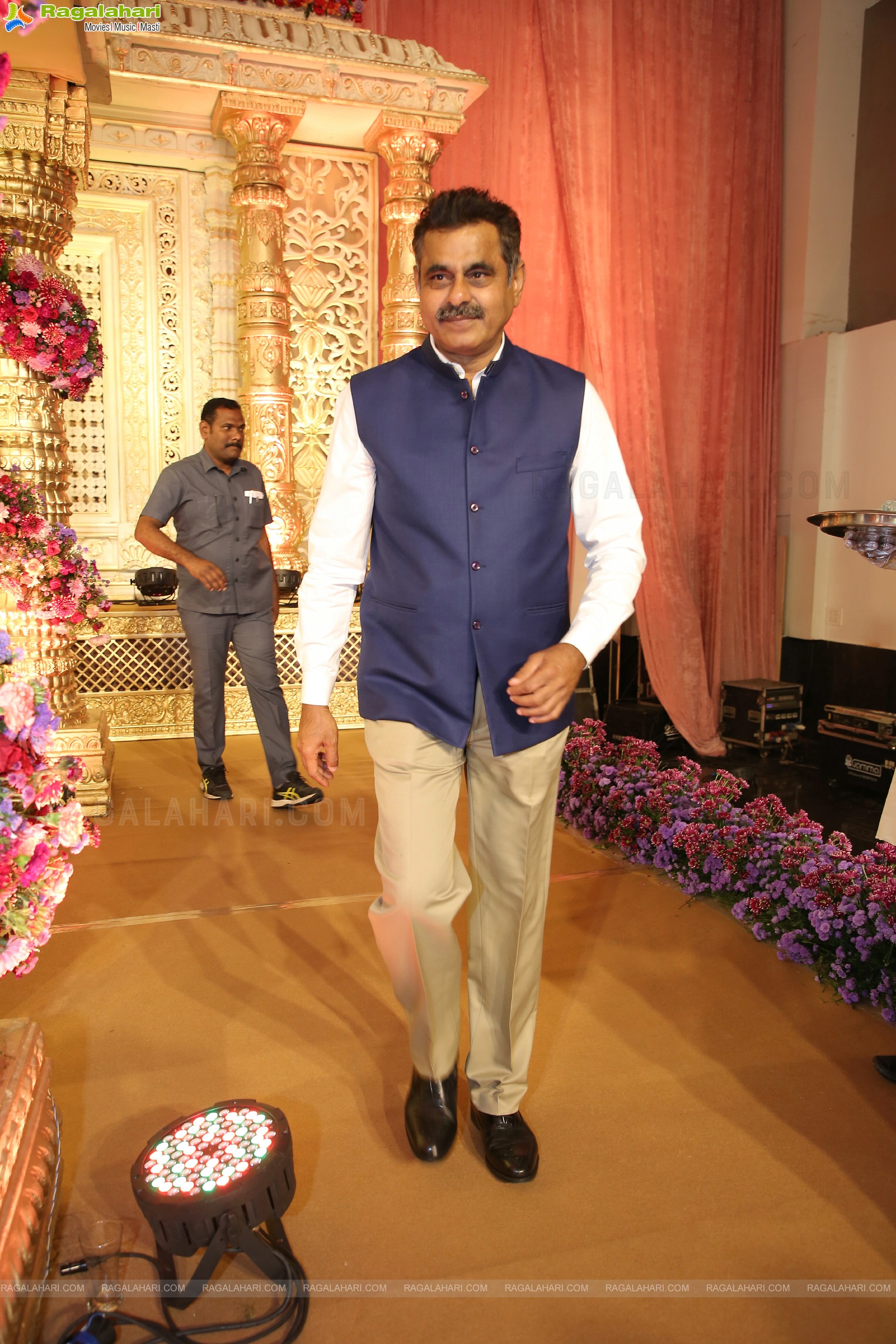 Politician Konda Vishweshwar Reddy And Dr. Sangita Reddy's Son Vishwajith And Rishika Wedding Reception at OM Convention, Hyderabad 