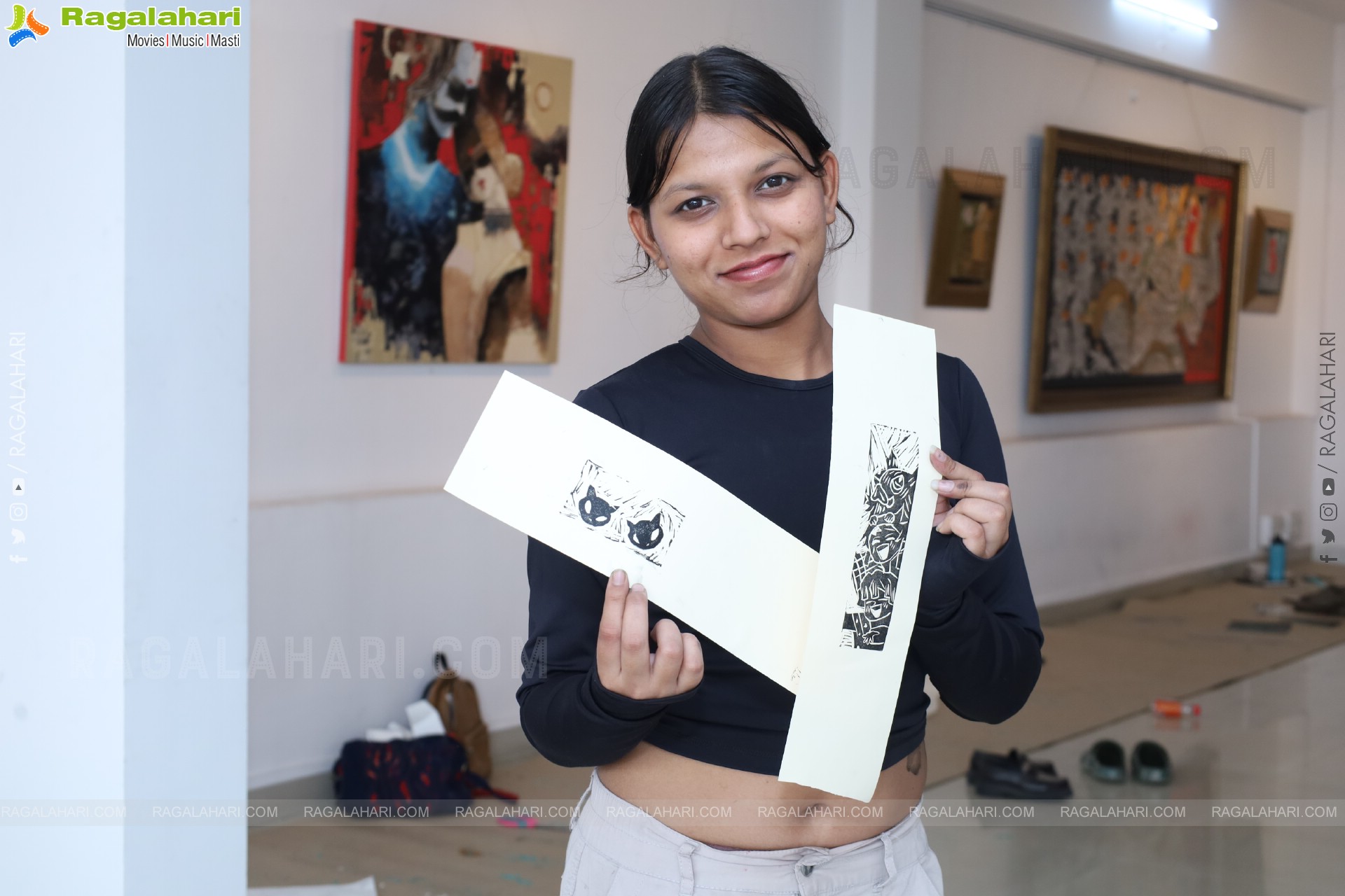 A Linocut Printmaking Workshop Collaboration with NIFT at Gallery Space, Hyderabad