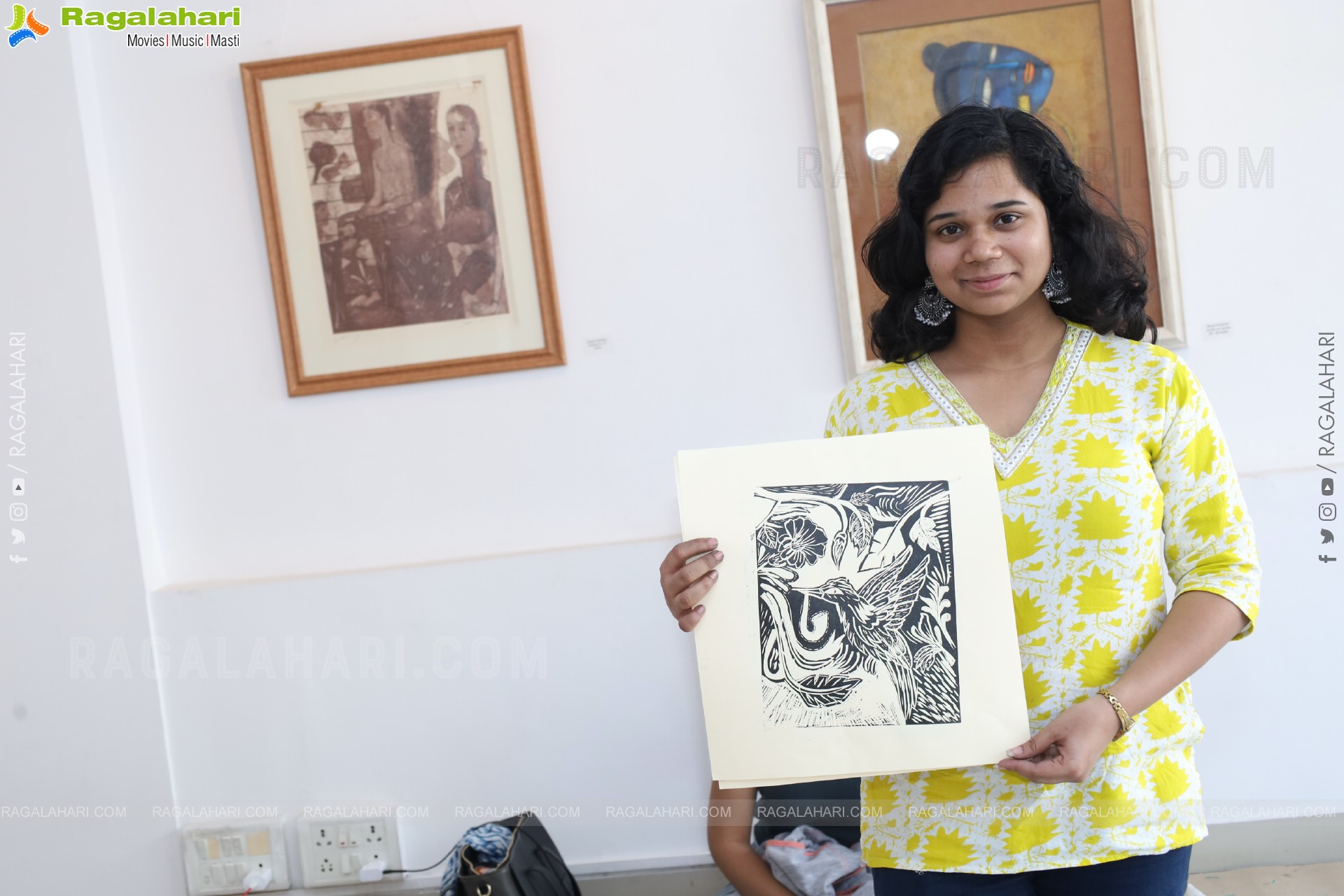 A Linocut Printmaking Workshop Collaboration with NIFT at Gallery Space, Hyderabad