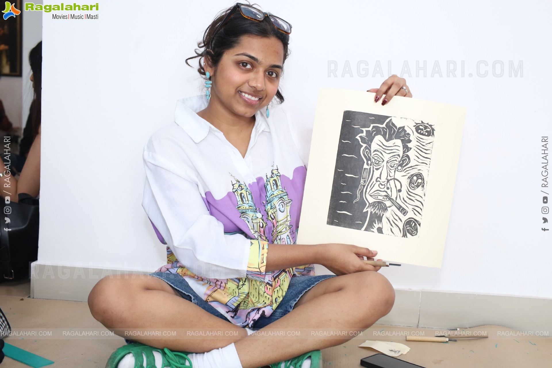 A Linocut Printmaking Workshop Collaboration with NIFT at Gallery Space, Hyderabad