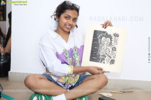 A Linocut Printmaking Workshop Collaboration with NIFT