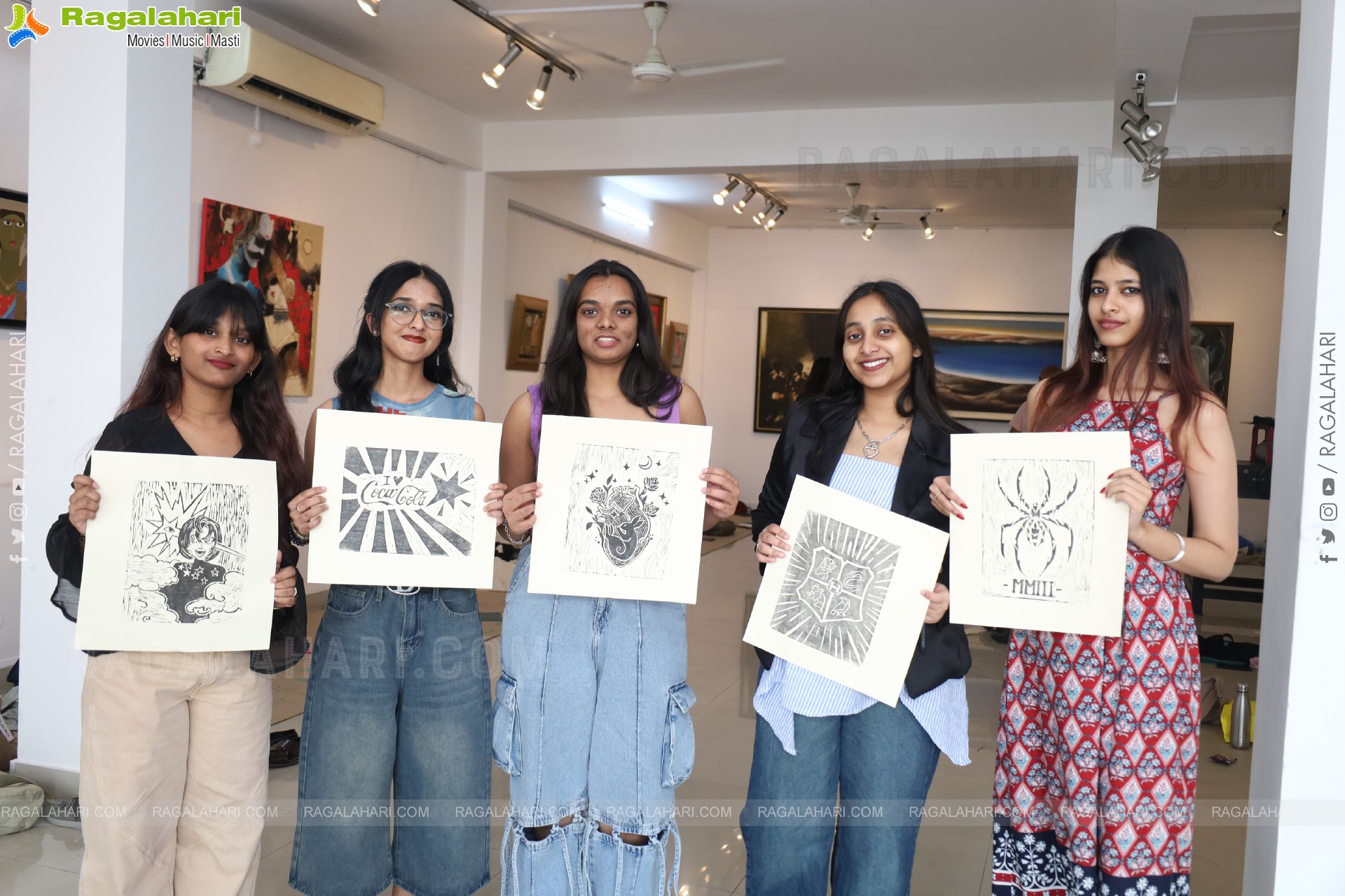 A Linocut Printmaking Workshop Collaboration with NIFT at Gallery Space, Hyderabad