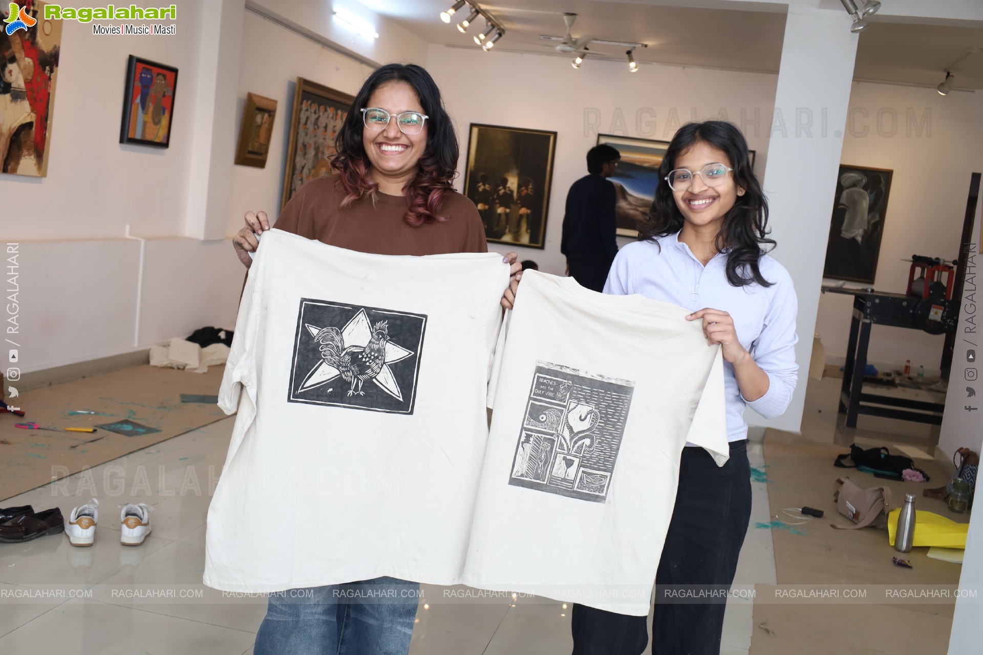 A Linocut Printmaking Workshop Collaboration with NIFT at Gallery Space, Hyderabad