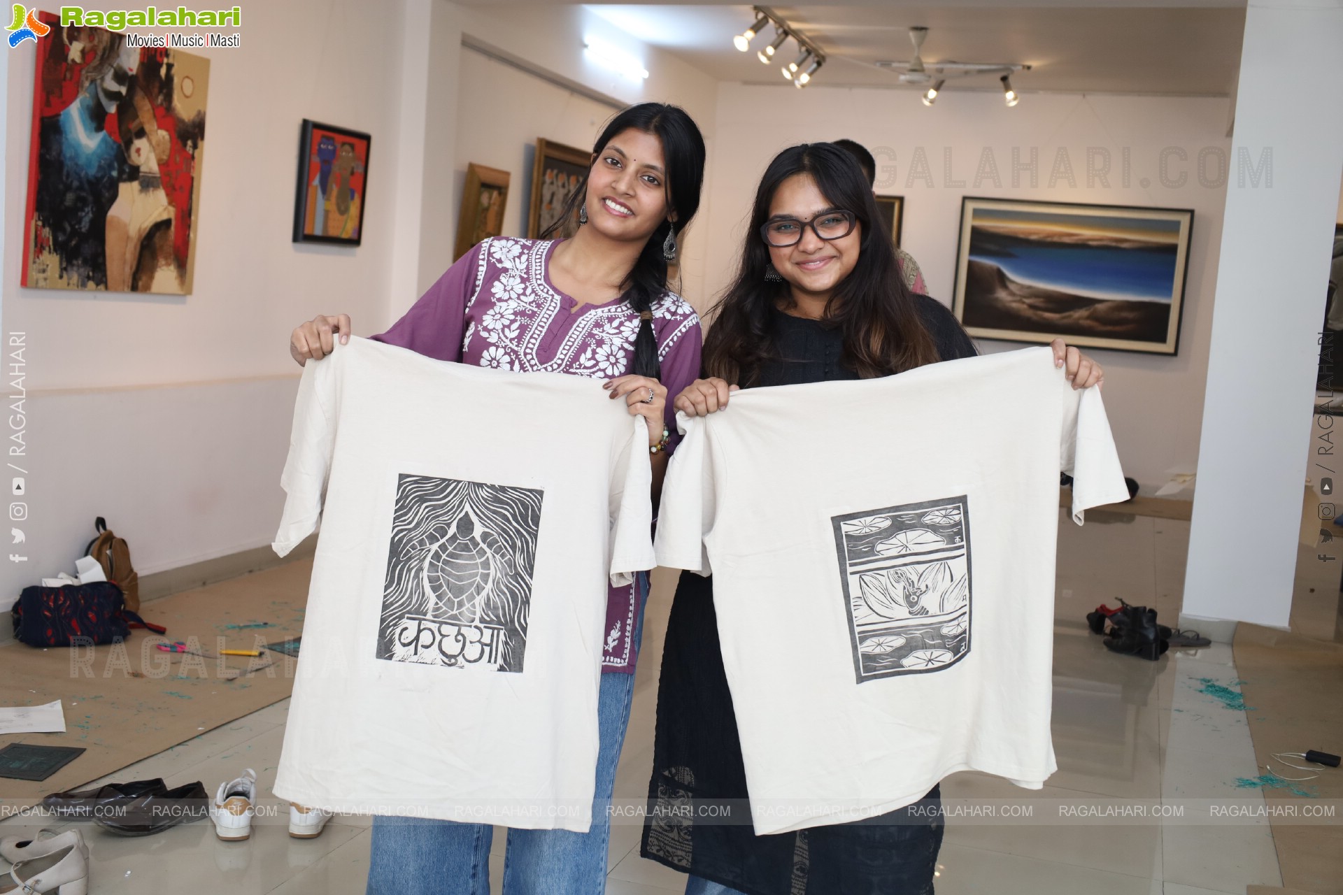 A Linocut Printmaking Workshop Collaboration with NIFT at Gallery Space, Hyderabad