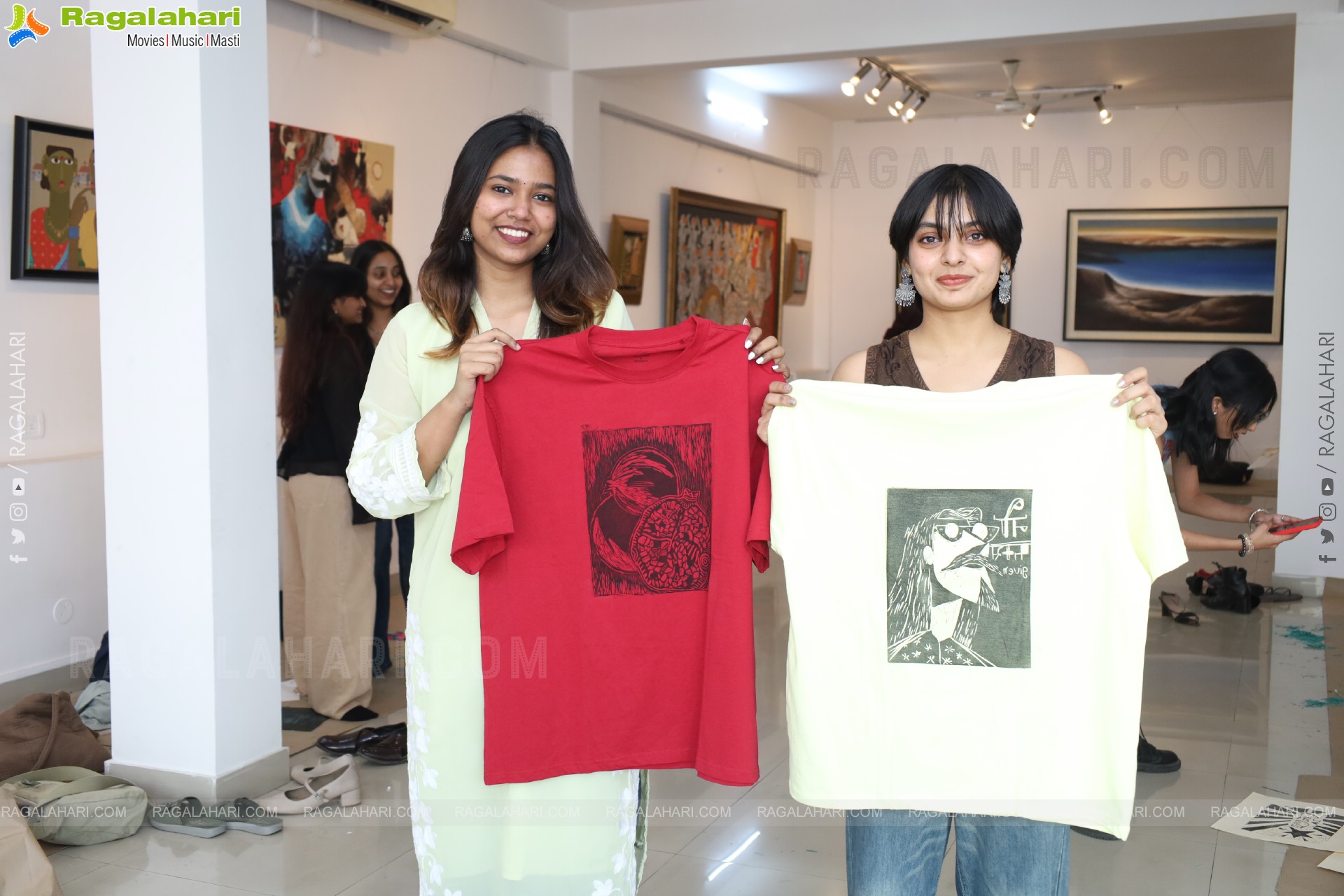 A Linocut Printmaking Workshop Collaboration with NIFT at Gallery Space, Hyderabad
