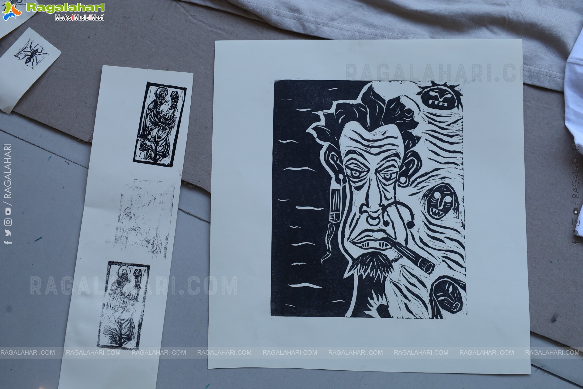 A Linocut Printmaking Workshop Collaboration with NIFT at Gallery Space, Hyderabad