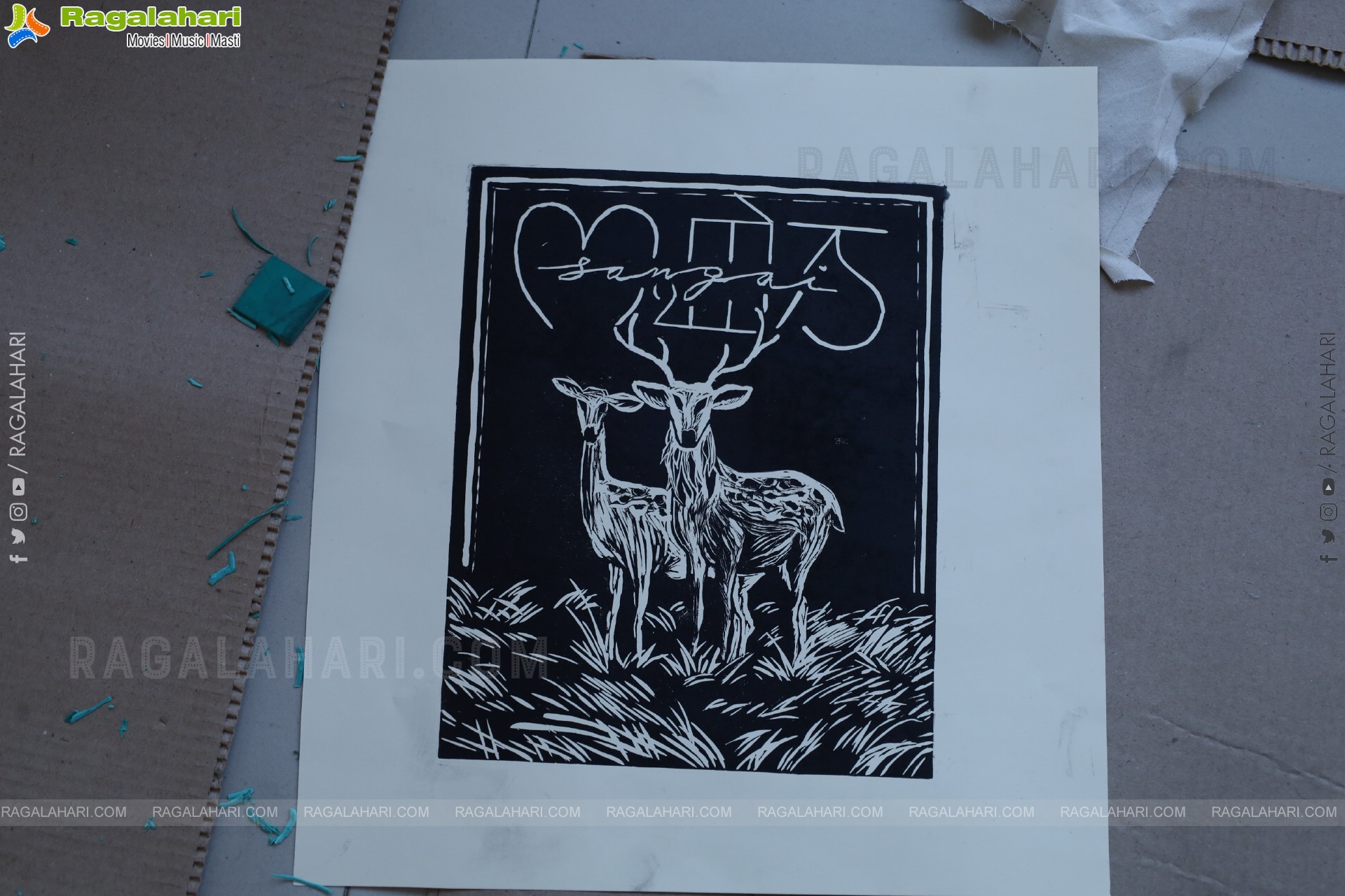 A Linocut Printmaking Workshop Collaboration with NIFT at Gallery Space, Hyderabad