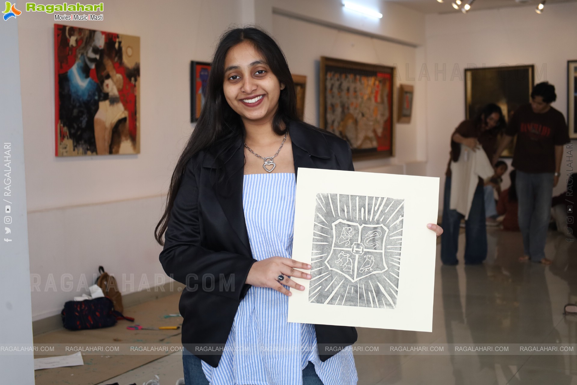 A Linocut Printmaking Workshop Collaboration with NIFT at Gallery Space, Hyderabad
