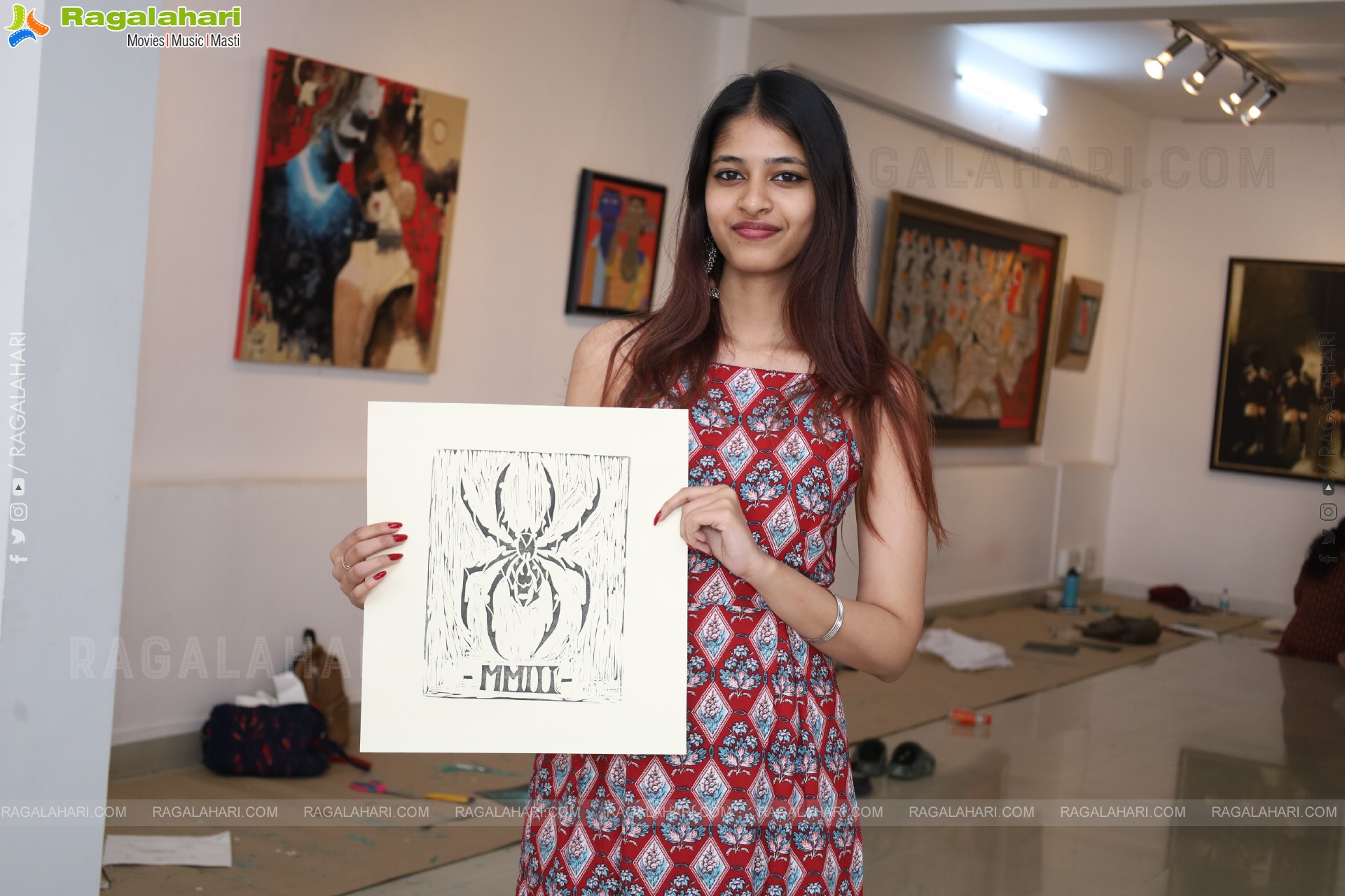 A Linocut Printmaking Workshop Collaboration with NIFT at Gallery Space, Hyderabad