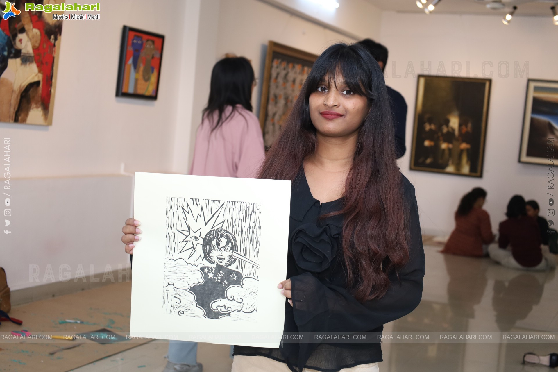 A Linocut Printmaking Workshop Collaboration with NIFT at Gallery Space, Hyderabad