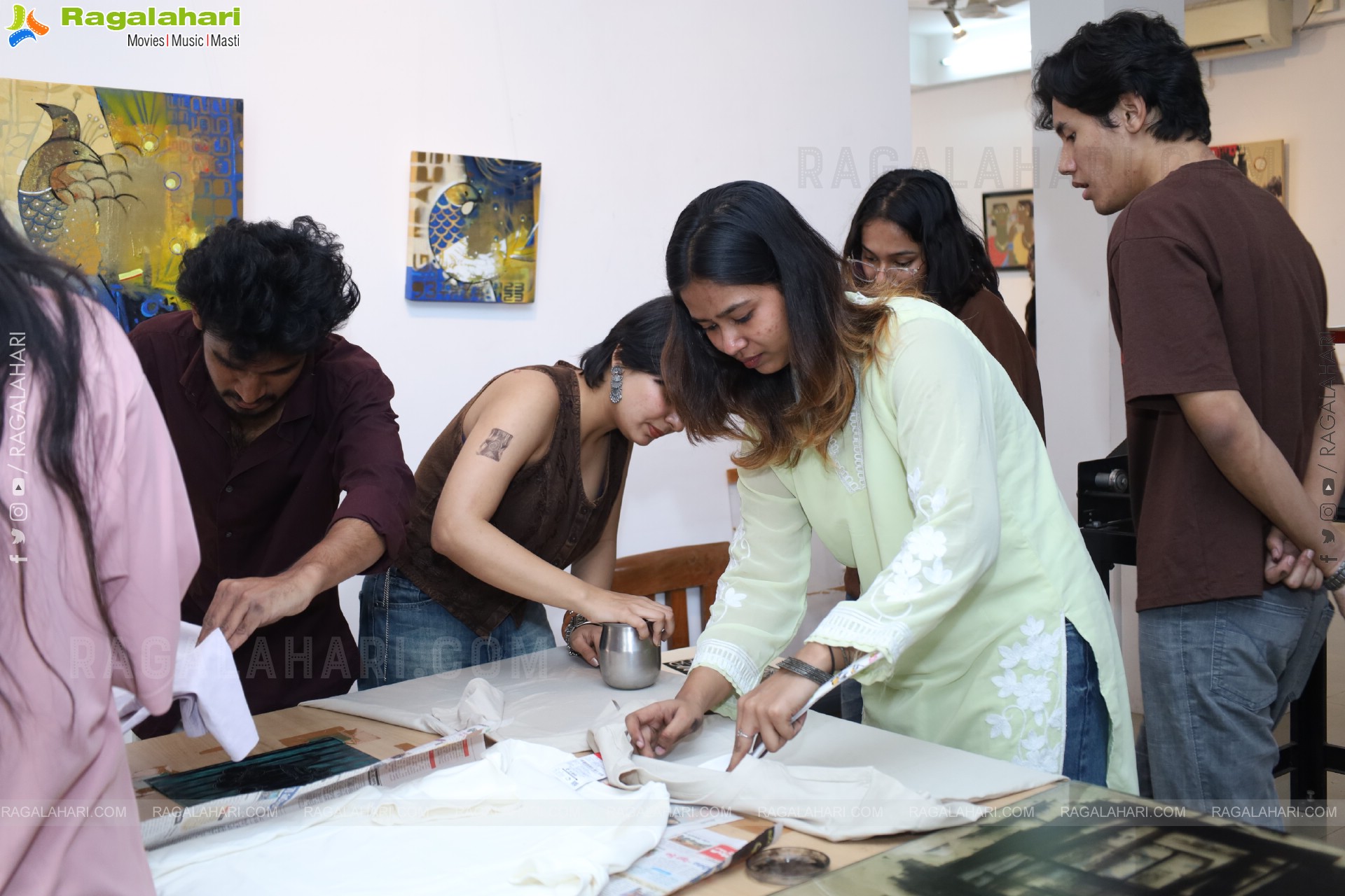 A Linocut Printmaking Workshop Collaboration with NIFT at Gallery Space, Hyderabad