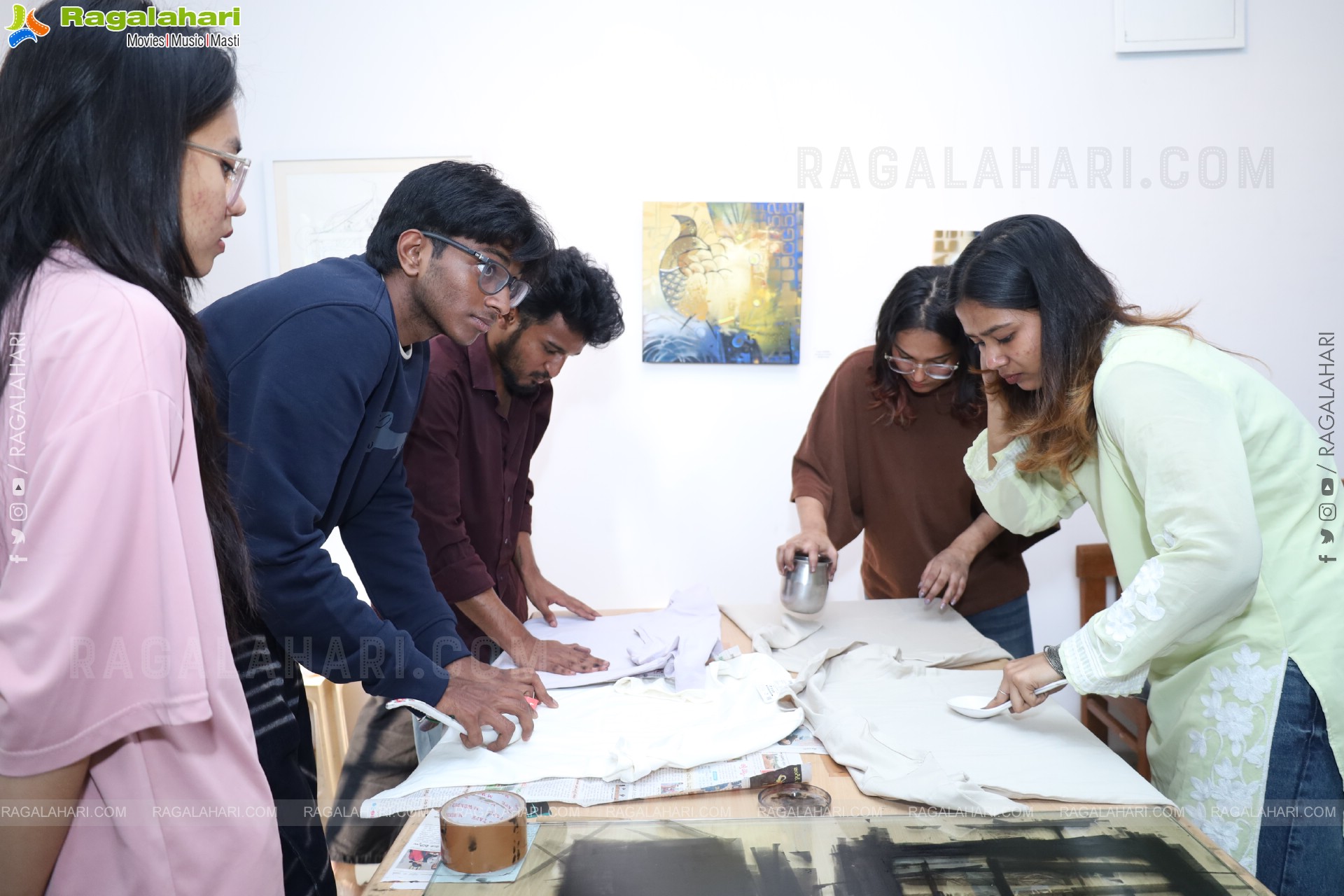 A Linocut Printmaking Workshop Collaboration with NIFT at Gallery Space, Hyderabad