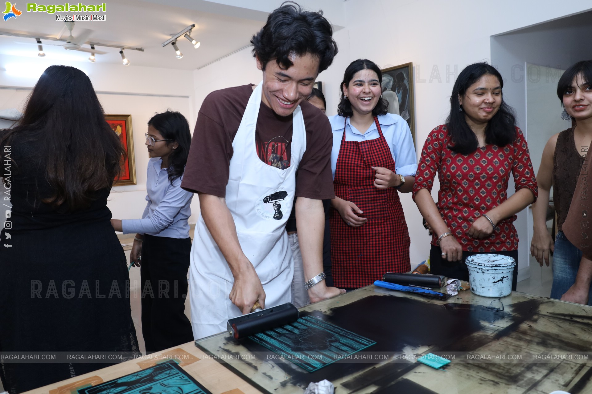 A Linocut Printmaking Workshop Collaboration with NIFT at Gallery Space, Hyderabad