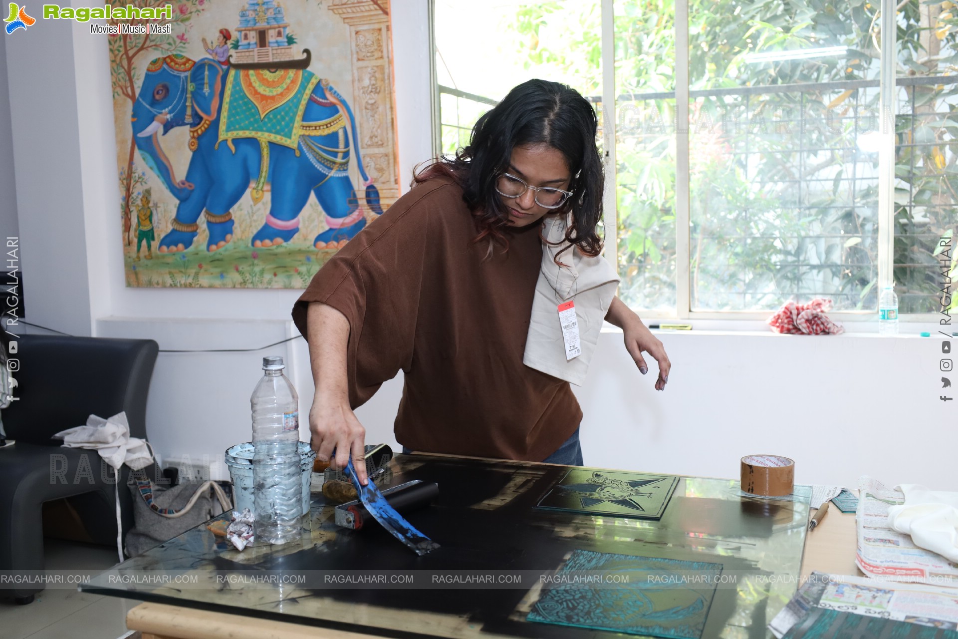 A Linocut Printmaking Workshop Collaboration with NIFT at Gallery Space, Hyderabad