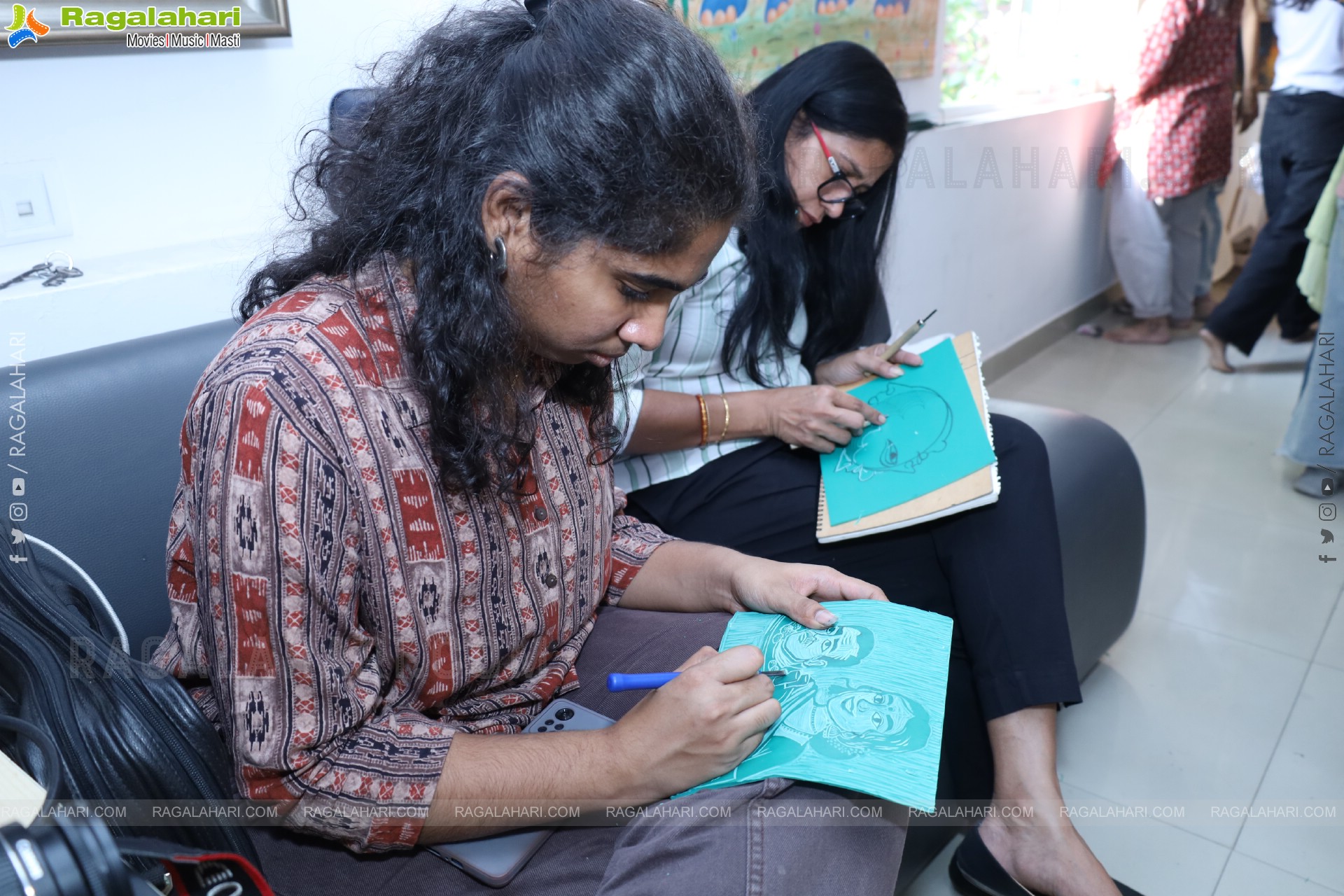 A Linocut Printmaking Workshop Collaboration with NIFT at Gallery Space, Hyderabad
