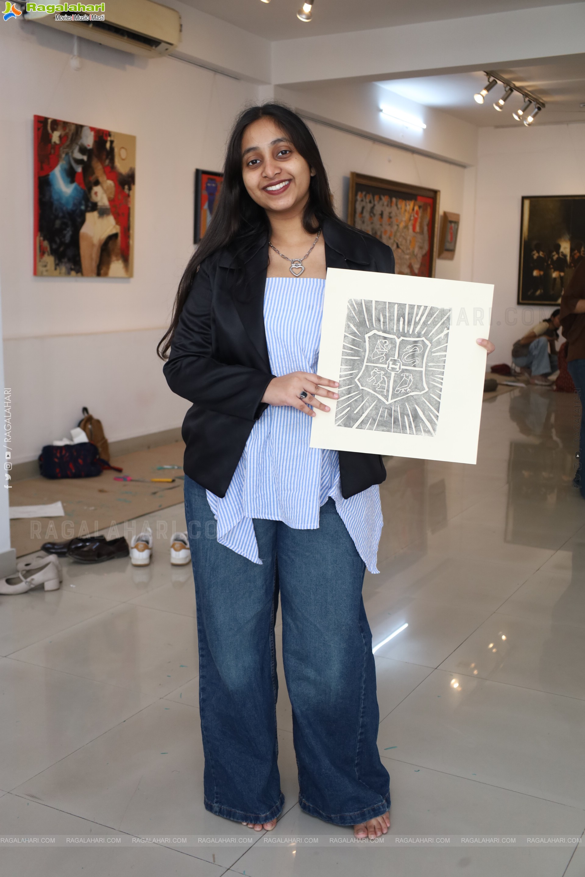 A Linocut Printmaking Workshop Collaboration with NIFT at Gallery Space, Hyderabad