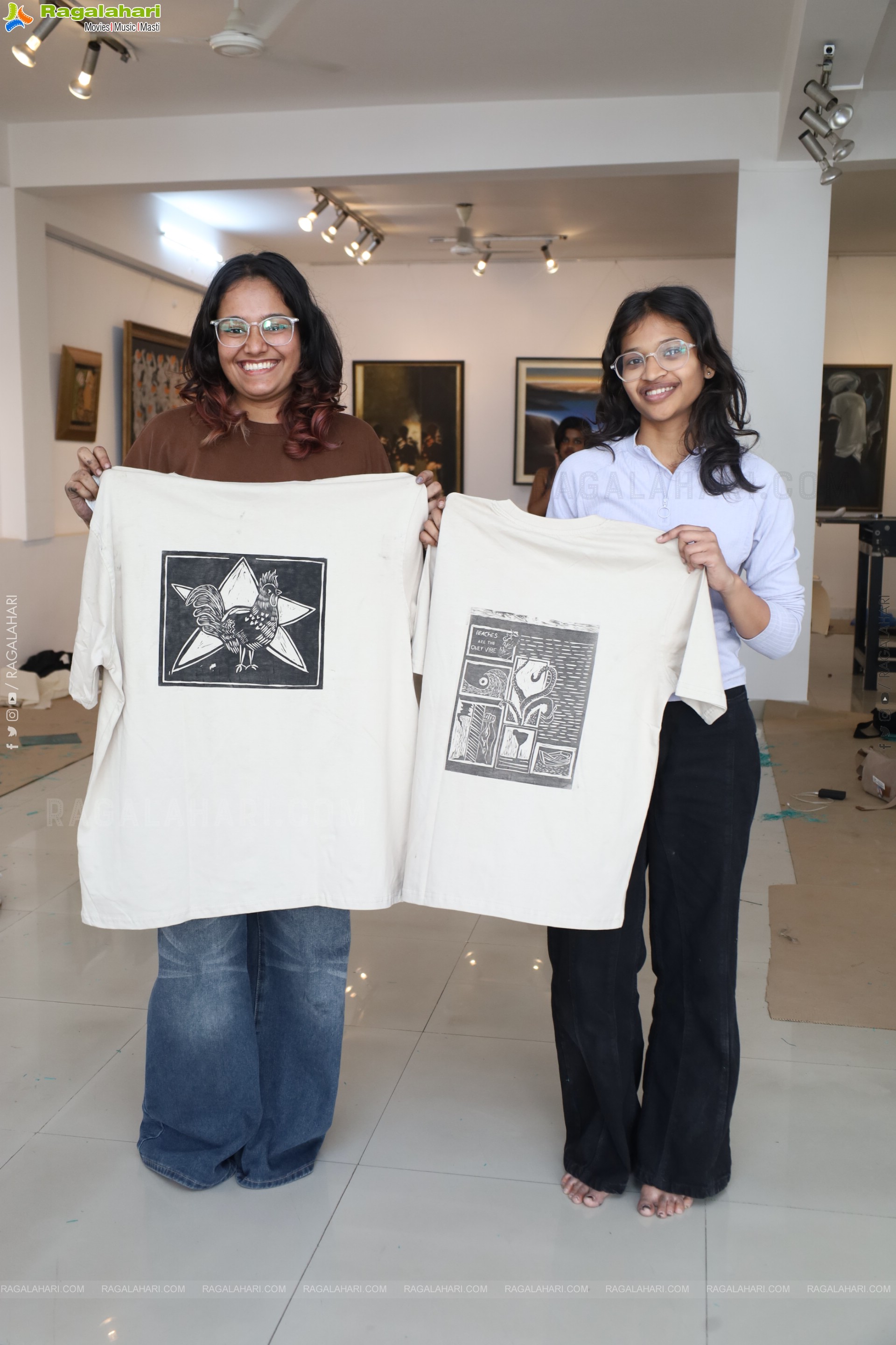 A Linocut Printmaking Workshop Collaboration with NIFT at Gallery Space, Hyderabad