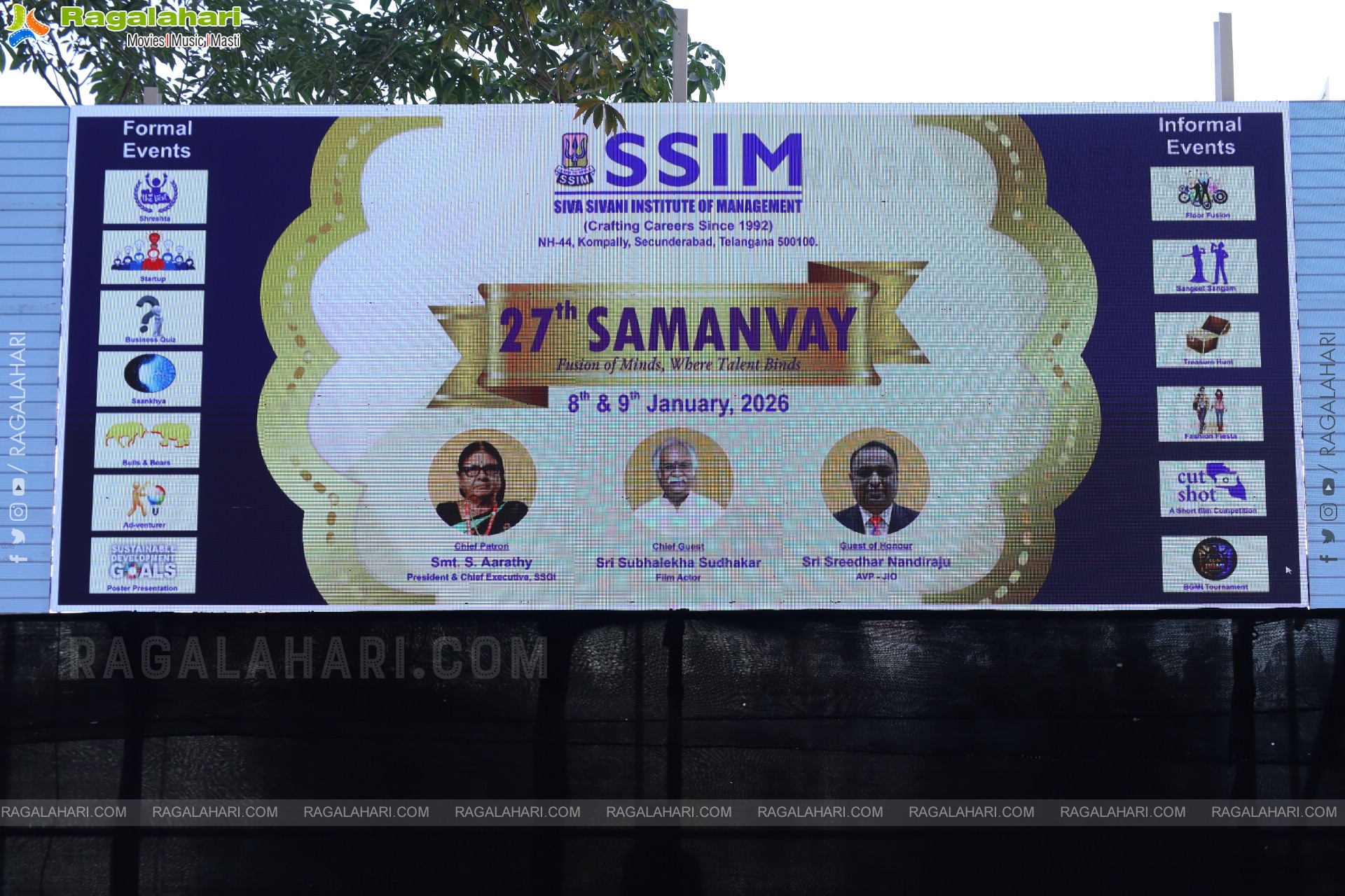 27th SAMANVAY - Siva Sivani Institute of Management Fest at Siva Sivani Campus, Kompally