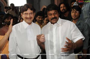 Chiranjeevi Meets Padma Bhushan Krishna