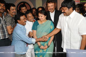 Chiranjeevi Meets Padma Bhushan Krishna