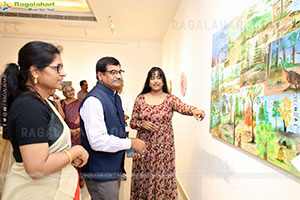 Inauguration of Solo Art Exhibition by Moulika Jonnala