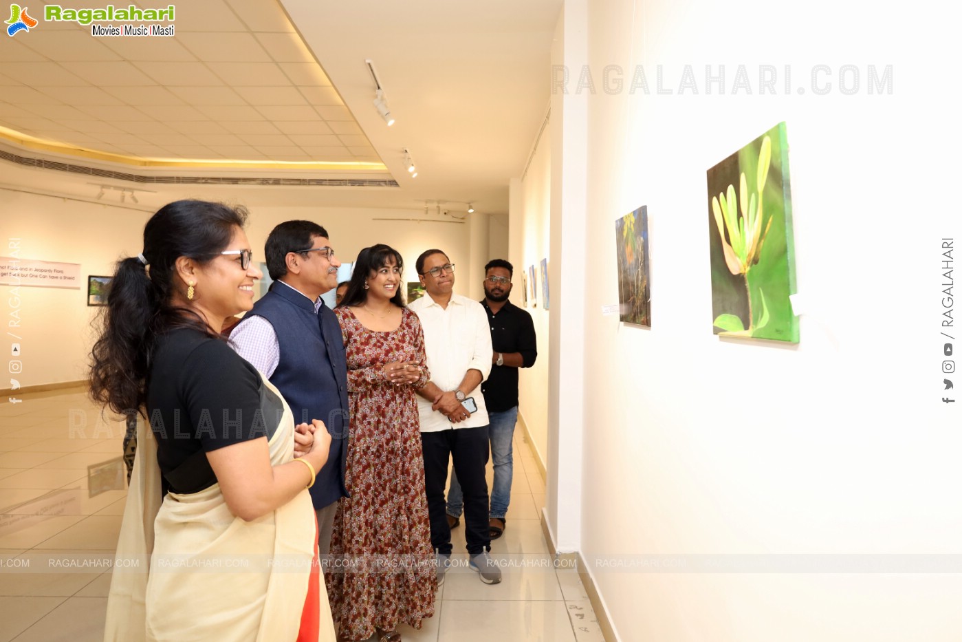 Inauguration of Solo Art Exhibition by Moulika Jonnala