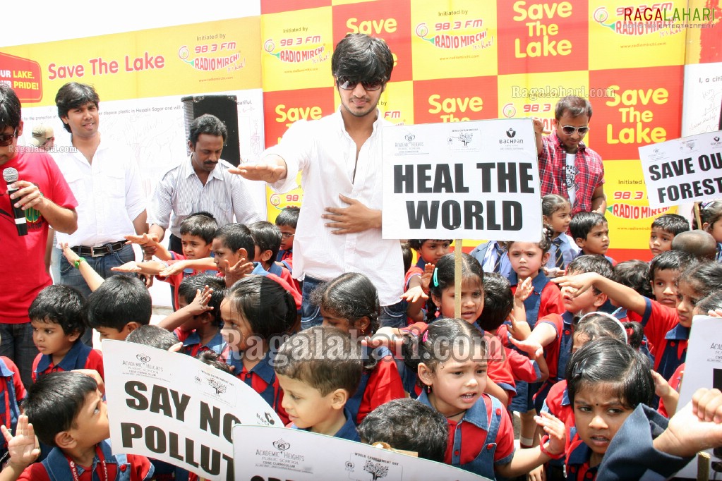 Nikhil at Radio Mirchi's Save The Lake Event