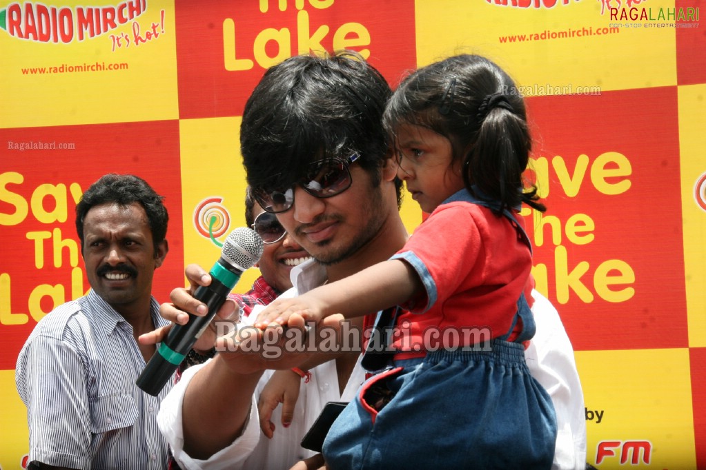 Nikhil at Radio Mirchi's Save The Lake Event