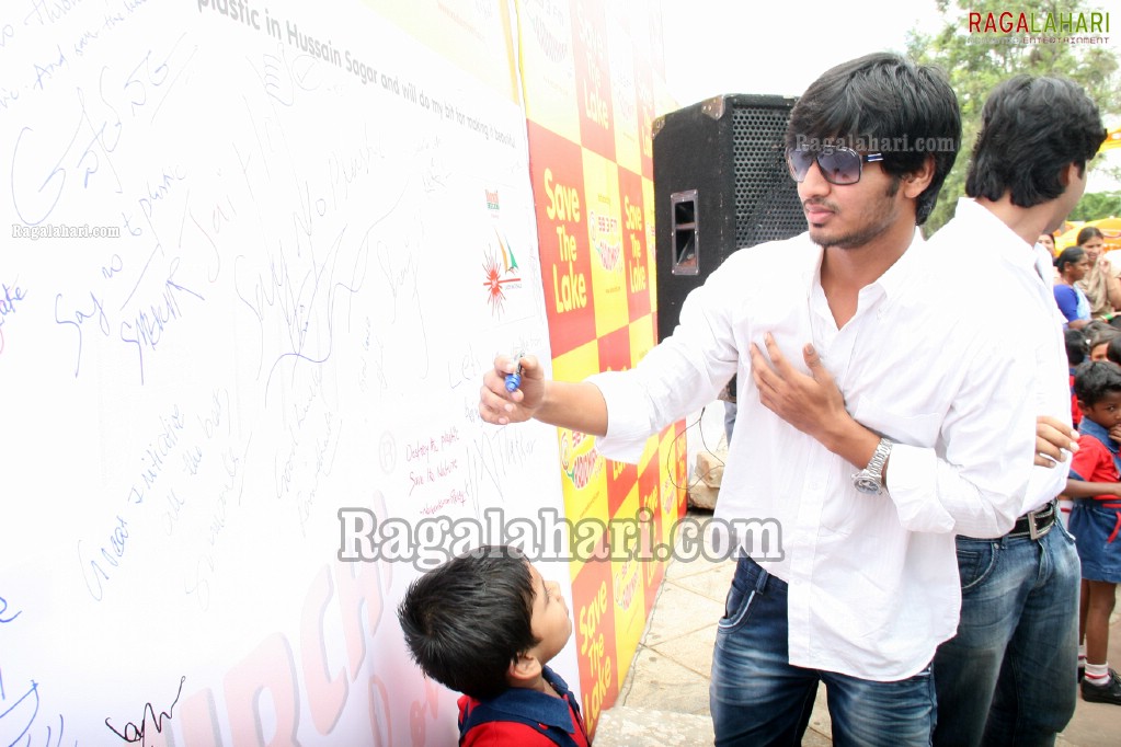 Nikhil at Radio Mirchi's Save The Lake Event