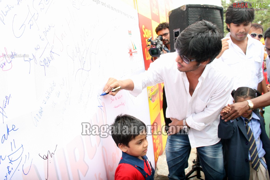 Nikhil at Radio Mirchi's Save The Lake Event