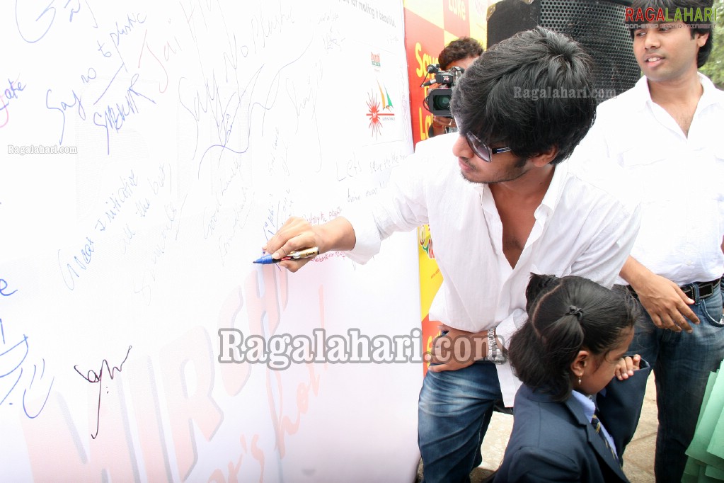 Nikhil at Radio Mirchi's Save The Lake Event