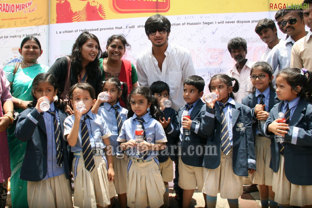 Nikhil at Radio Mirchi's Save The Lake Event