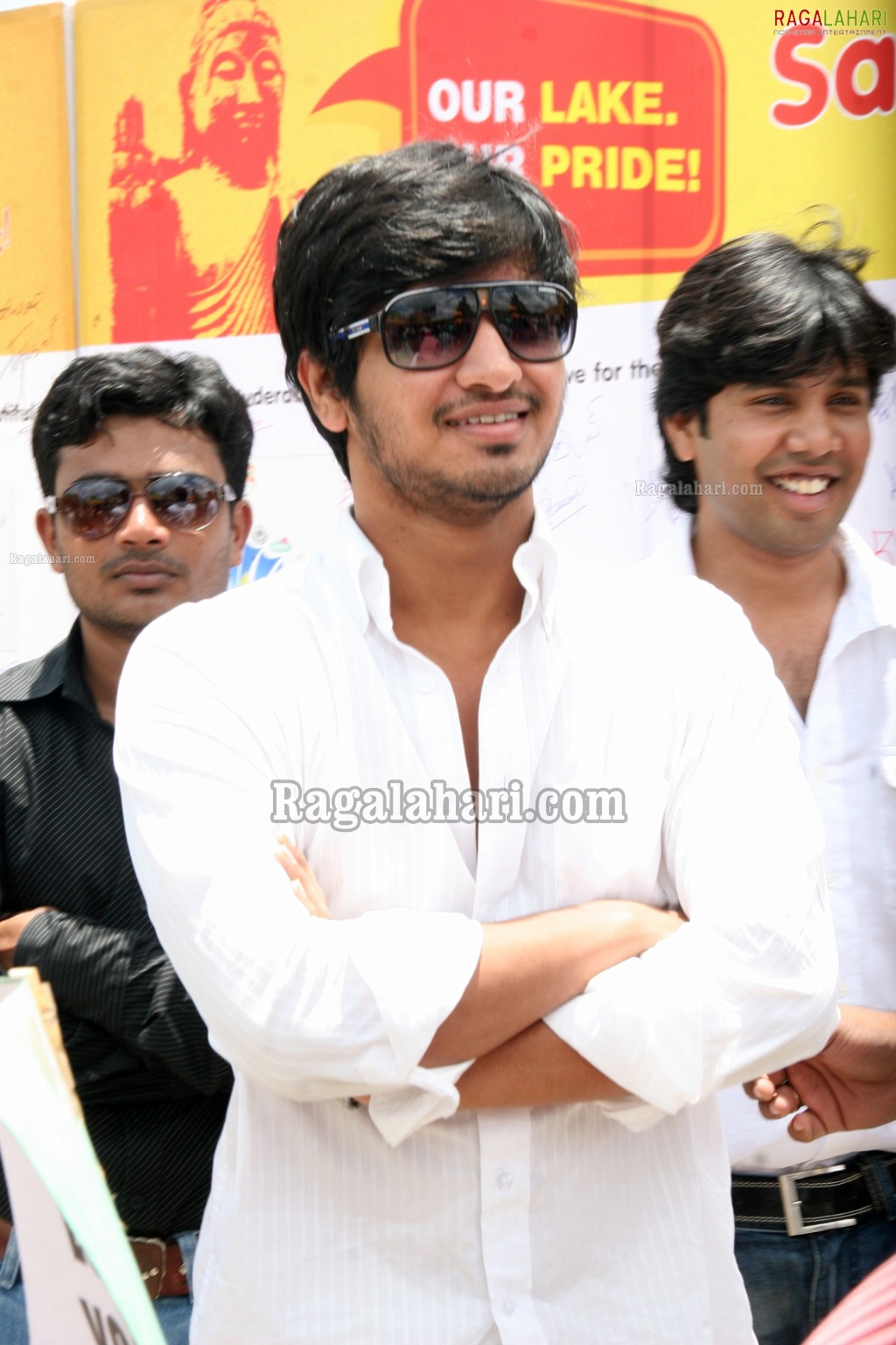 Nikhil at Radio Mirchi's Save The Lake Event