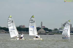 4th Monsoon Regatta Sailing Championship at Hussainsagar, Hyderabad Day 1 Photos